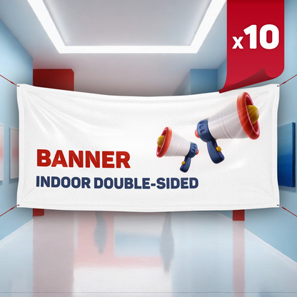 Indoor Double-Sided Banner x10