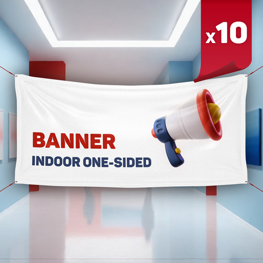 Indoor One-Sided Banner x10