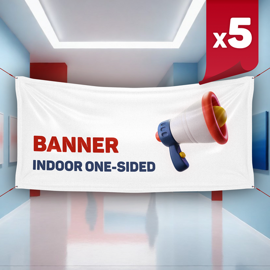 Indoor One-Sided Banner x5