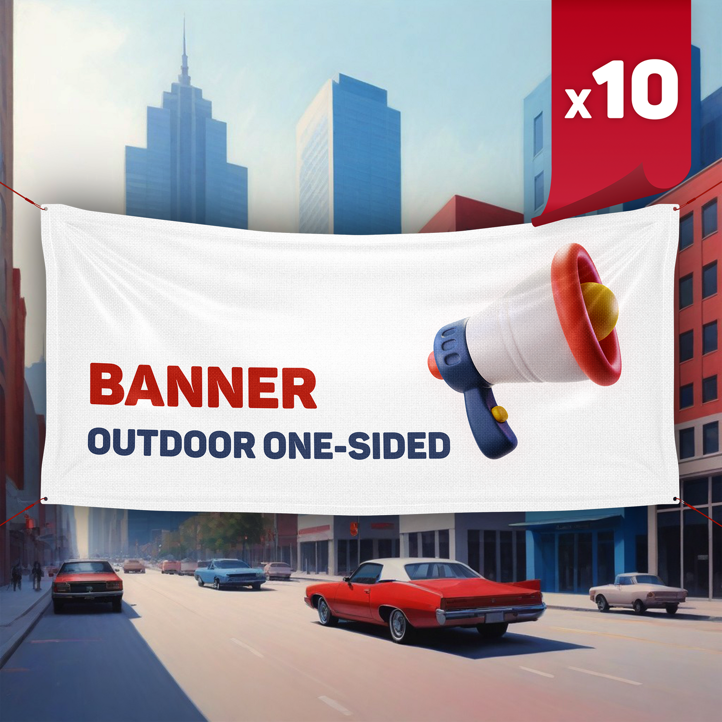 Outdoor One-Sided Banner x10