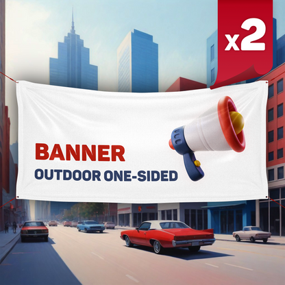 Outdoor One-Sided Banner x2