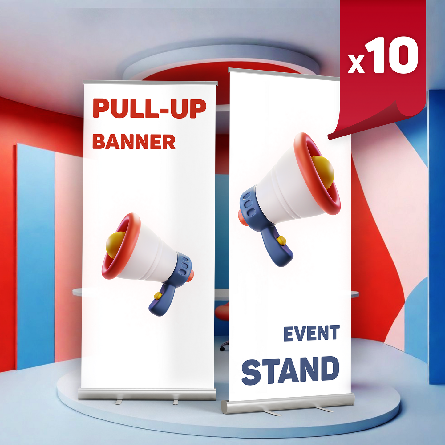 Pull-Up Event Banner Stand x10