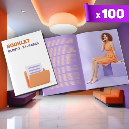 Glossy 24-pages Booklet x100