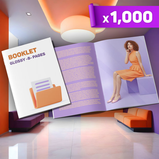 Glossy 8-pages Booklet x1,000