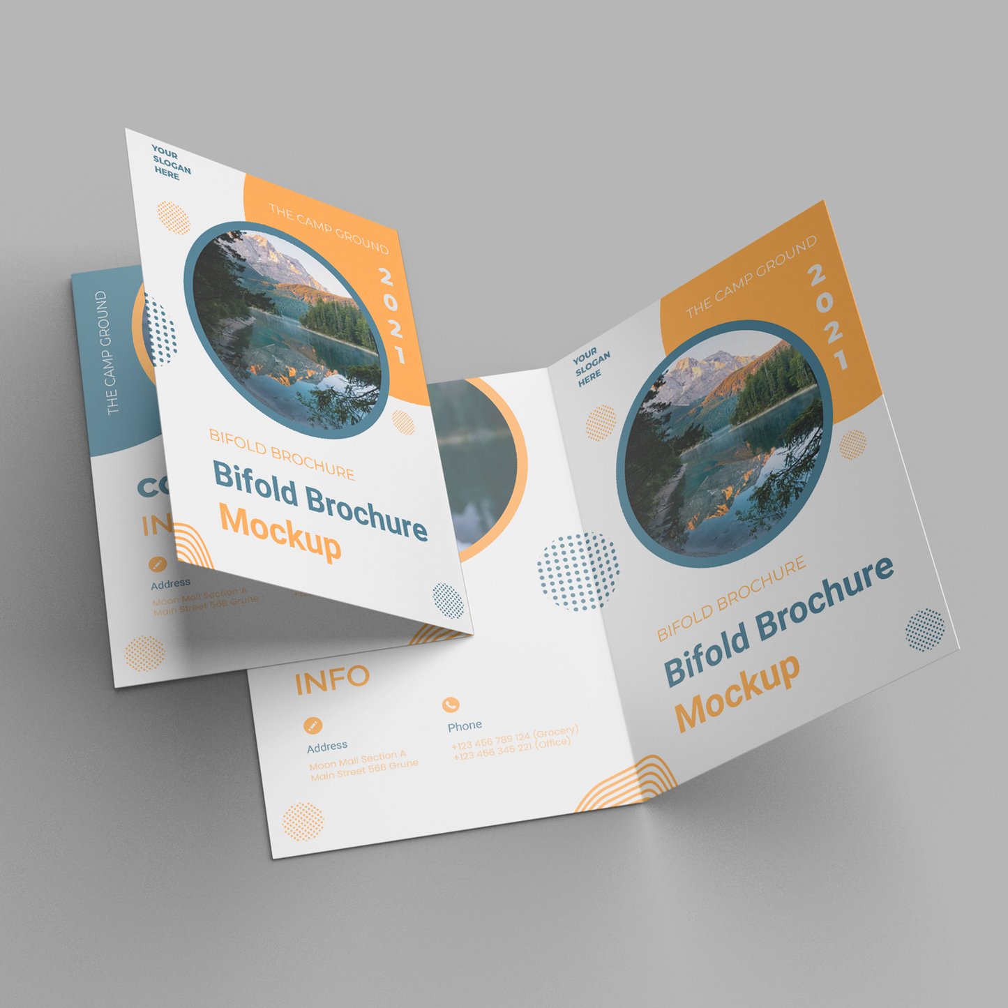 Bi-fold Glossy Brochure x250