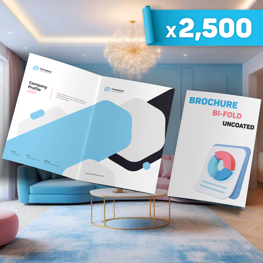 Bi-fold Uncoated Brochure x2,500