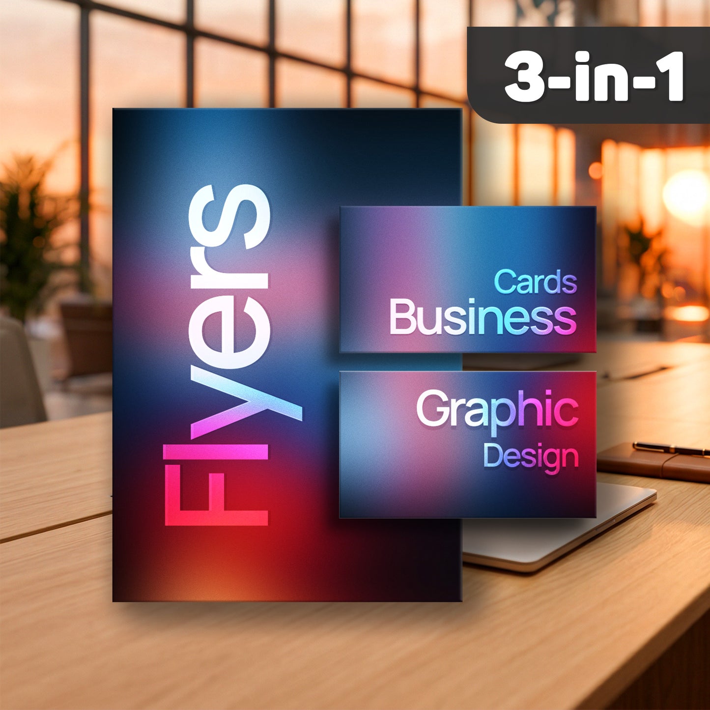 The "Launch Essentials" Kit /  PRINT: Business Cards ✅ PRINT: Flyers ✅ GRAPHIC DESIGN: PRO ✅