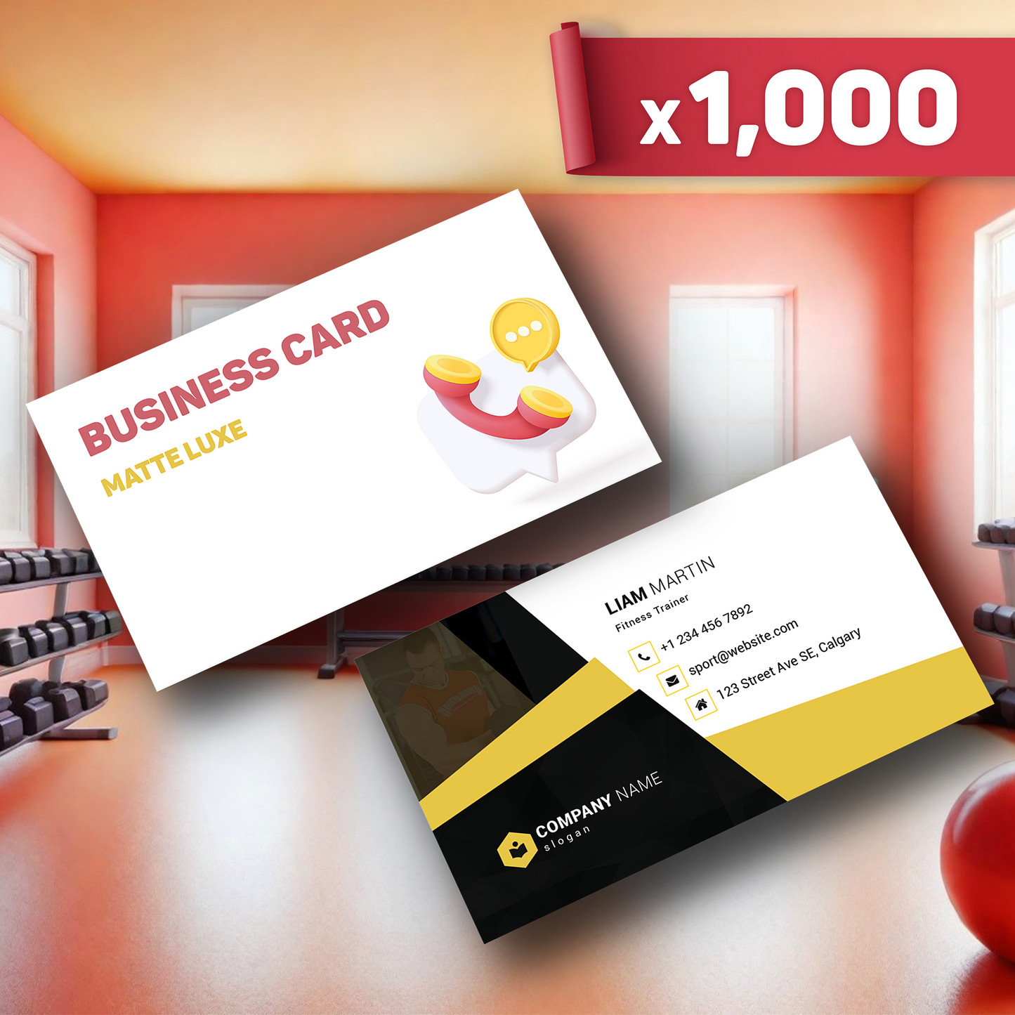 Matte Luxe Business Cards x1,000