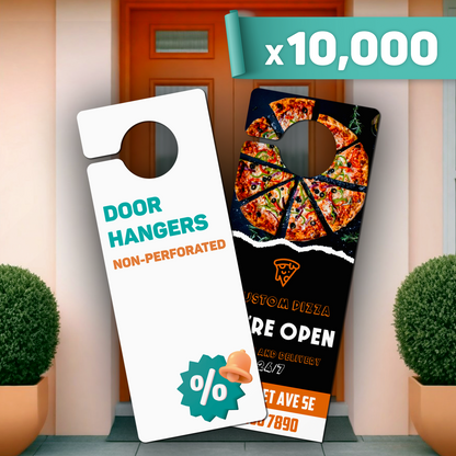 Non-Perforated Door Hangers x10,000