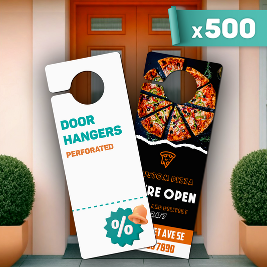 Perforated Door Hangers x500