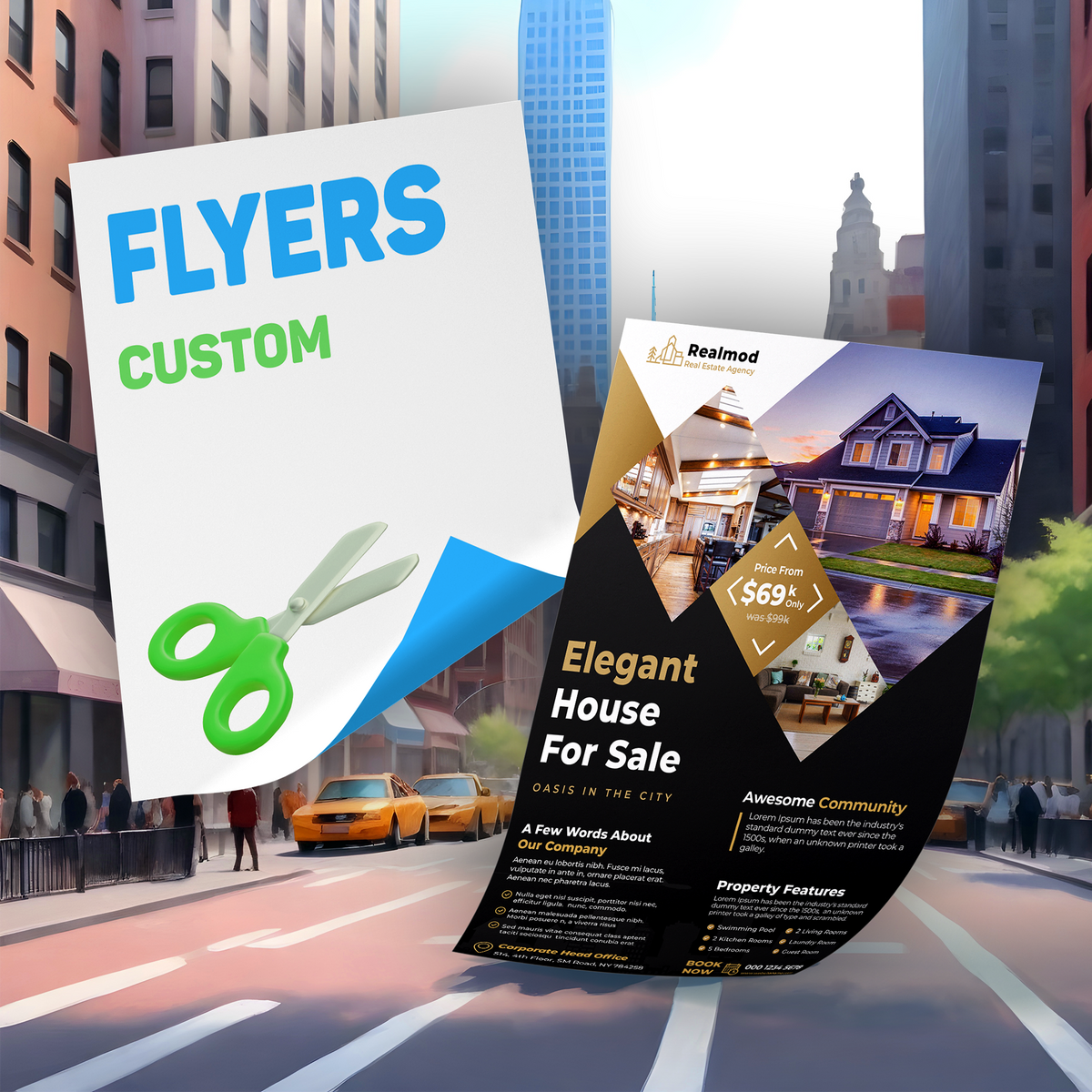 Customizing Flyer Flyers Custom by PRYNTY
