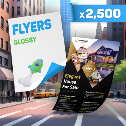 Glossy Flyers x2,500