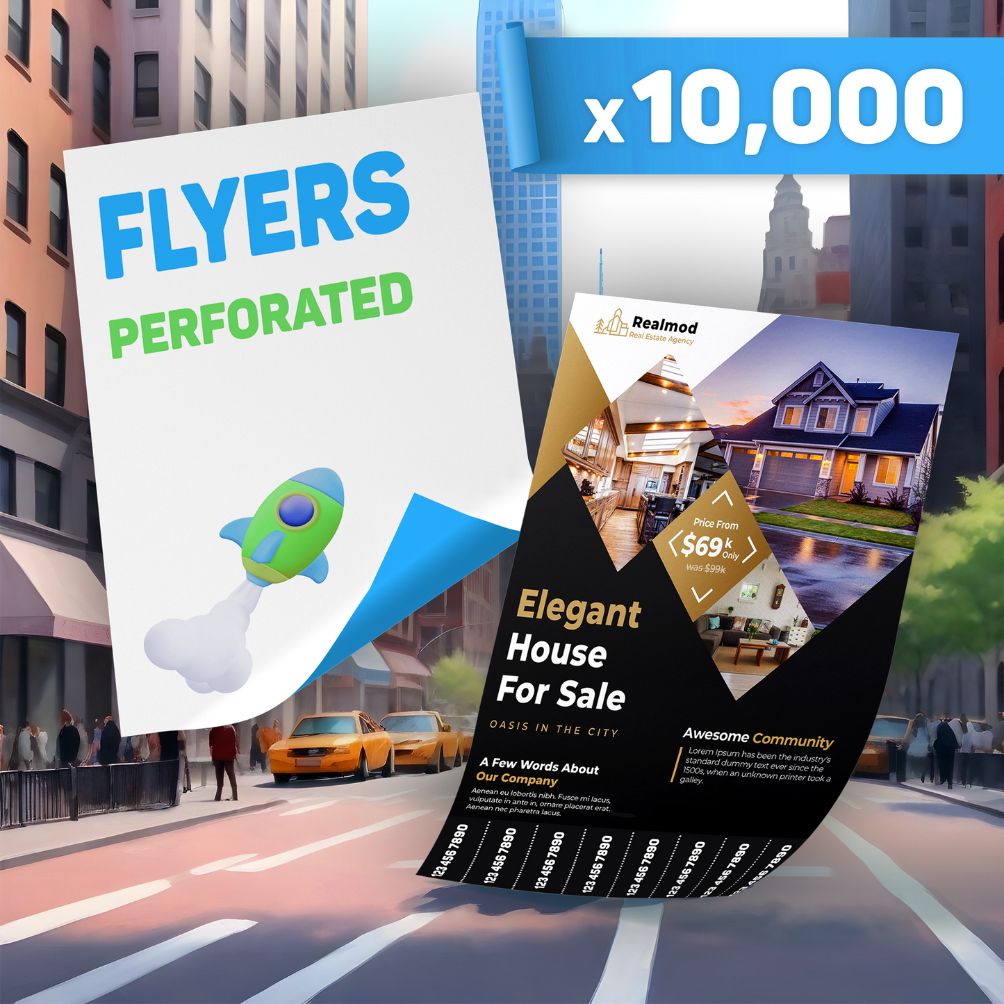 Perforated Flyers x10,000