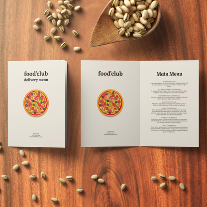 Bi-fold Matte Menu x1,000