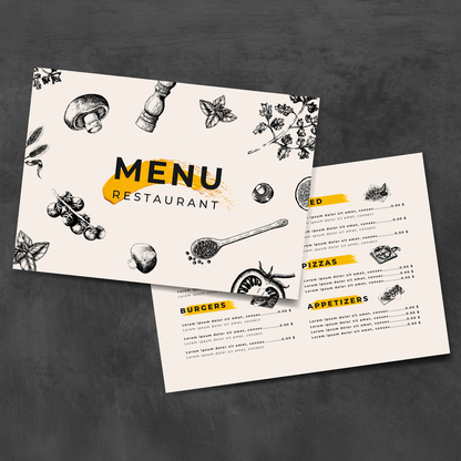 Flat Glossy Menu x250