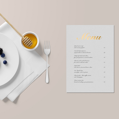 Flat Glossy Menu x1,000